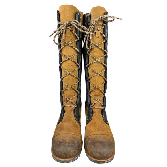 Sorel Women’s Cate The Great Brown Suede Wedge Riding Boot Size US 10 - Picture 7 of 11